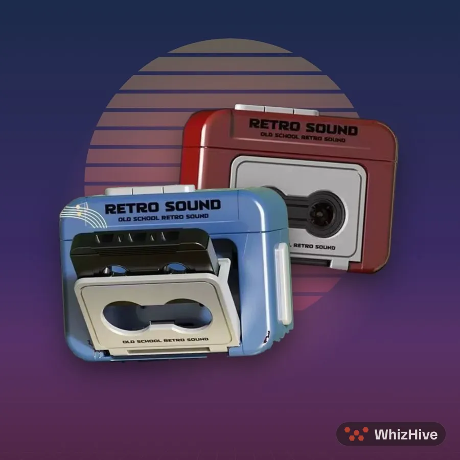 Retro Cassette Player Keychain - Retro Sound